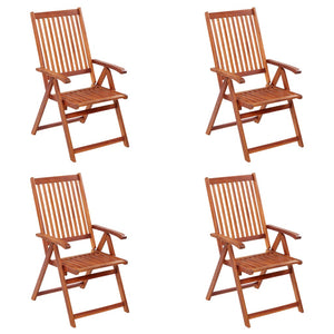 Galleria Design Folding Garden Chairs 4 pcs Solid Acacia Wood