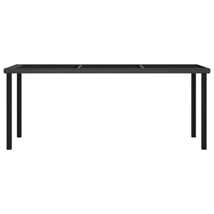 Galleria Design 9 Piece Garden Dining Set Poly Rattan Black