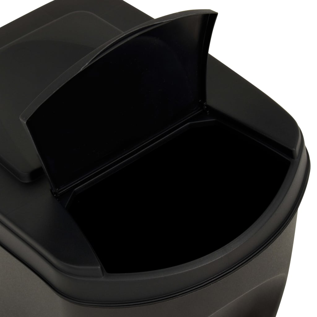 Galleria Design Stackable Dustbins 3 pcs Anthracite 75 L
