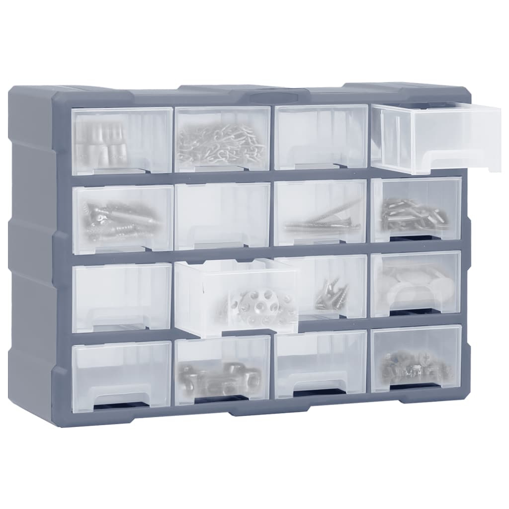 Galleria Design Multi-drawer Organiser with 16 Middle Drawers 52x16x37 cm