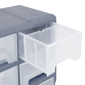 Galleria Design Multi-drawer Organiser with 16 Middle Drawers 52x16x37 cm