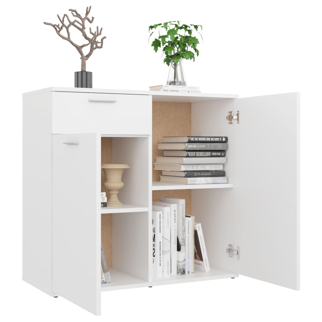 Galleria Design Sideboard White 80x36x75 cm Engineered Wood