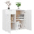 Galleria Design Sideboard White 80x36x75 cm Engineered Wood