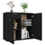 Galleria Design Sideboard Black 80x36x75 cm Engineered Wood