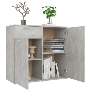 Galleria Design Sideboard Concrete Grey 80x36x75 cm Engineered Wood
