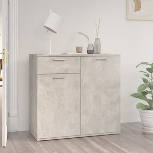 Galleria Design Sideboard Concrete Grey 80x36x75 cm Engineered Wood