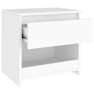 Galleria Design Bedside Cabinet White 40x30x39 cm Engineered Wood