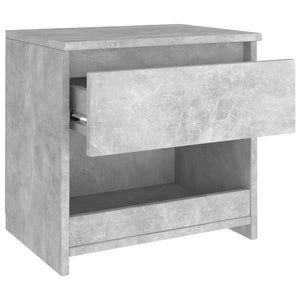 Galleria Design Bedside Cabinets 2 pcs Concrete Grey 40x30x39 cm Engineered Wood