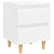 Galleria Design Bed Cabinets with Solid Pinewood Legs 2 pcs White 40x35x50 cm