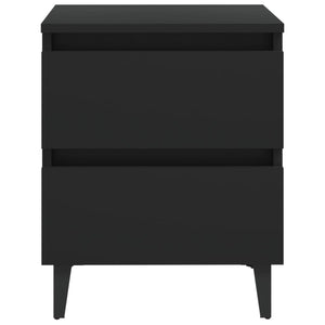 Galleria Design Bed Cabinets 2 pcs Black 40x35x50 cm Engineered Wood