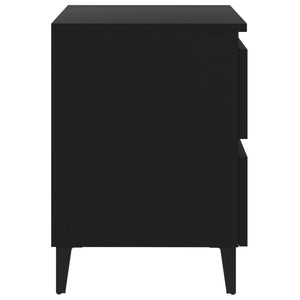 Galleria Design Bed Cabinets 2 pcs Black 40x35x50 cm Engineered Wood