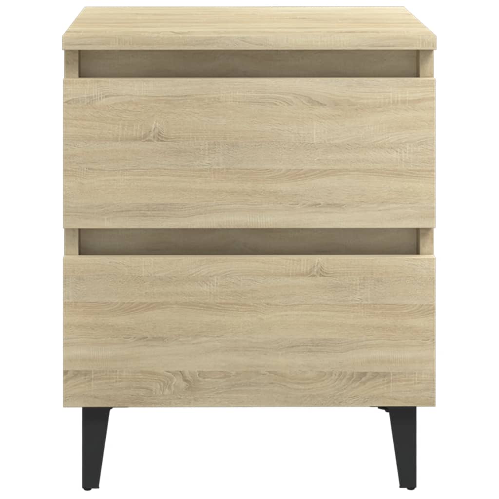 Galleria Design Bed Cabinets 2 pcs Sonoma Oak 40x35x50 cm Engineered Wood