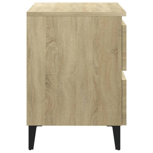 Galleria Design Bed Cabinets 2 pcs Sonoma Oak 40x35x50 cm Engineered Wood