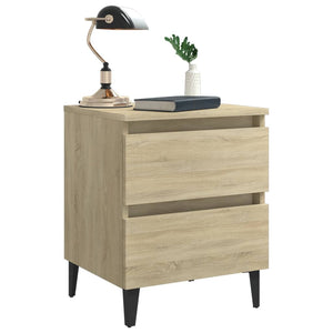 Galleria Design Bed Cabinets 2 pcs Sonoma Oak 40x35x50 cm Engineered Wood