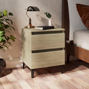 Galleria Design Bed Cabinets 2 pcs Sonoma Oak 40x35x50 cm Engineered Wood