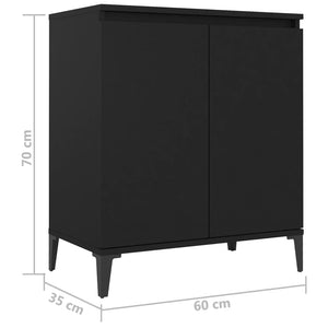 Galleria Design Sideboard Black 60x35x70 cm Engineered Wood
