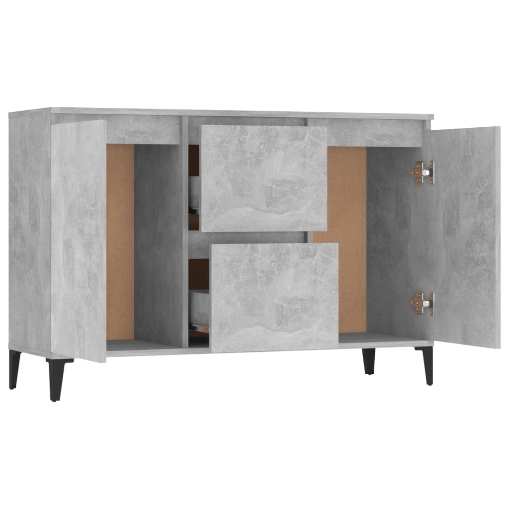 Galleria Design Sideboard Concrete Grey 102x35x70 cm Engineered Wood