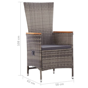 Galleria Design 7 Piece Garden Dining Set Poly Rattan Beige