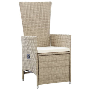 Galleria Design 7 Piece Garden Dining Set Poly Rattan Beige