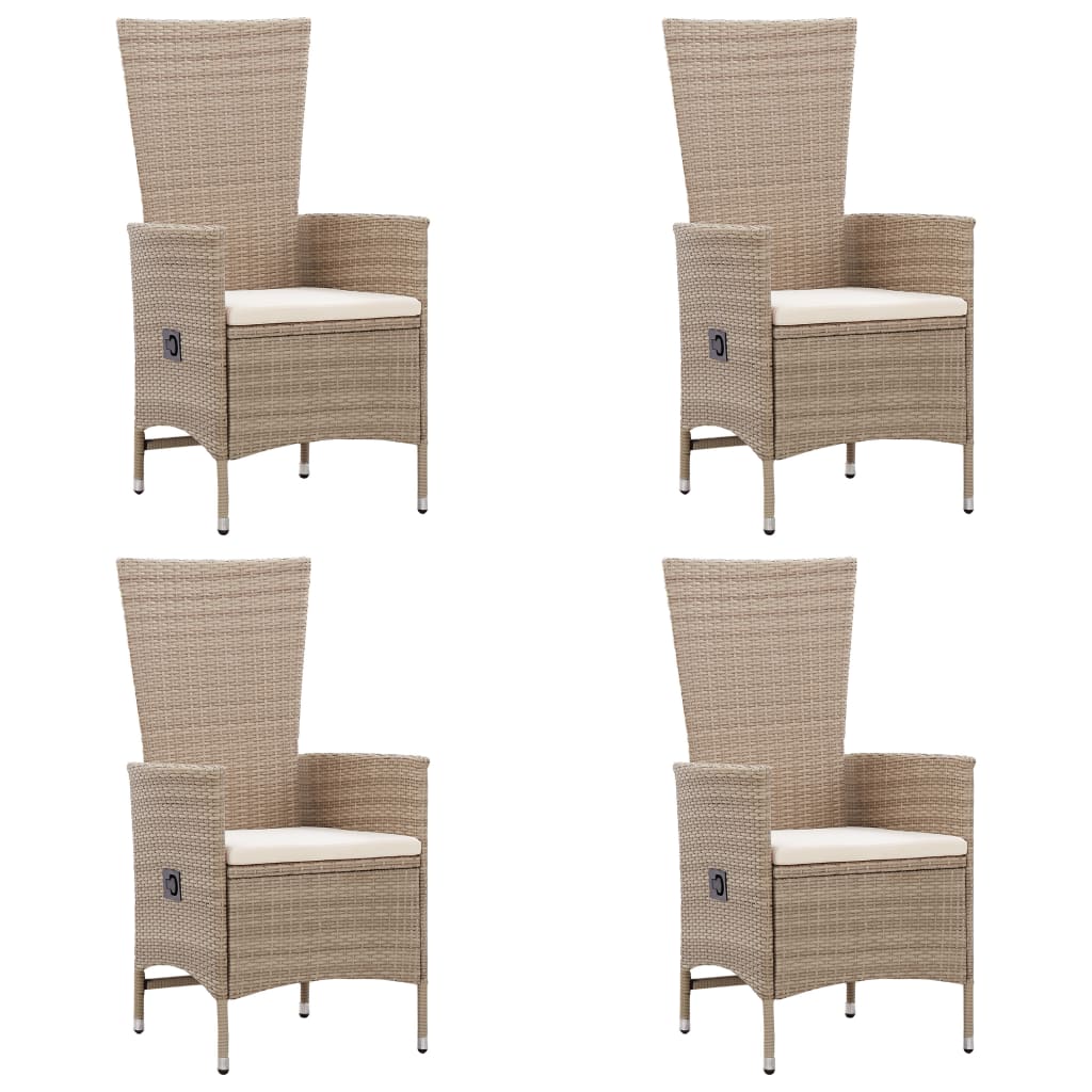 Galleria Design 7 Piece Garden Dining Set Poly Rattan Beige