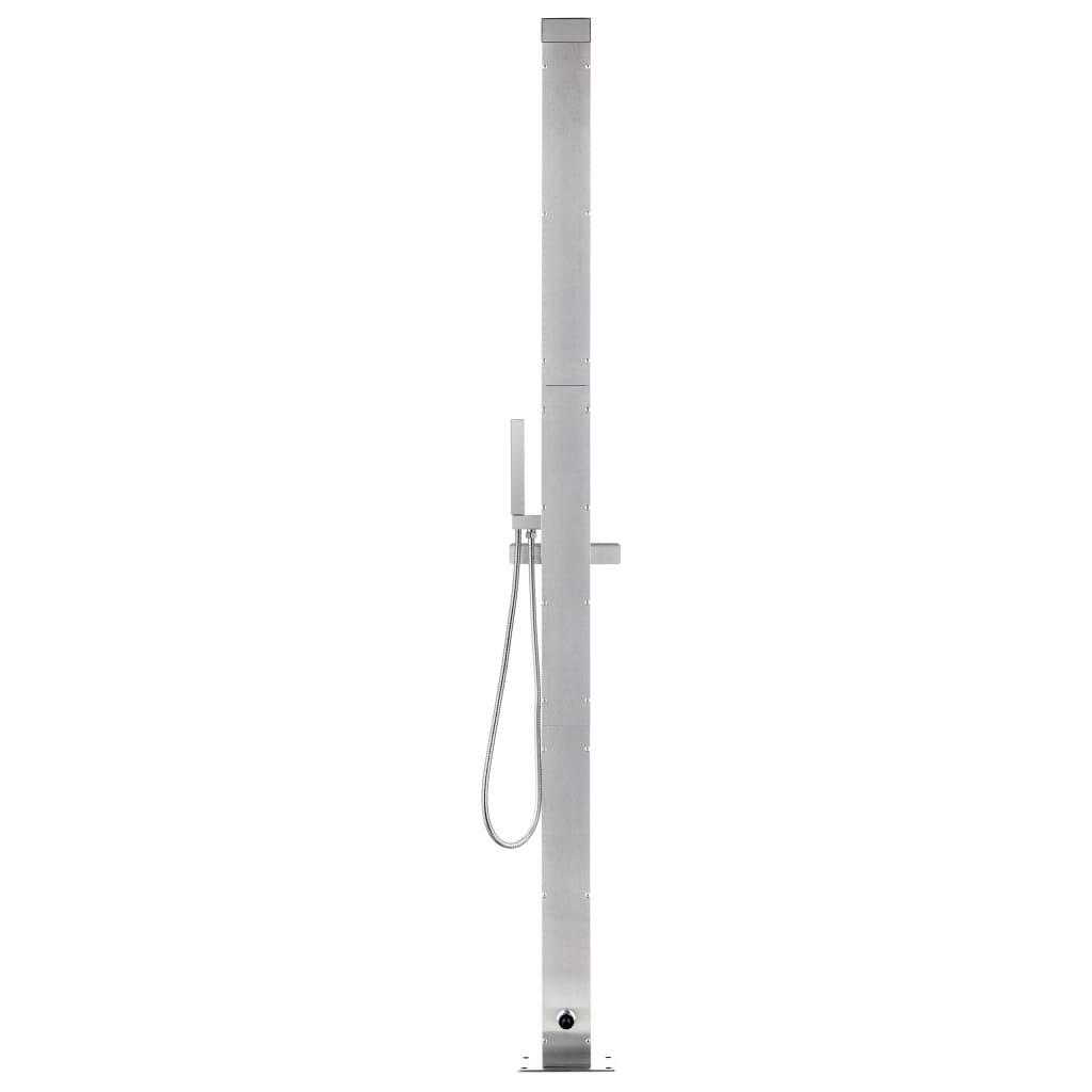 Galleria Design Garden Shower with Brown Base 225 cm Stainless Steel