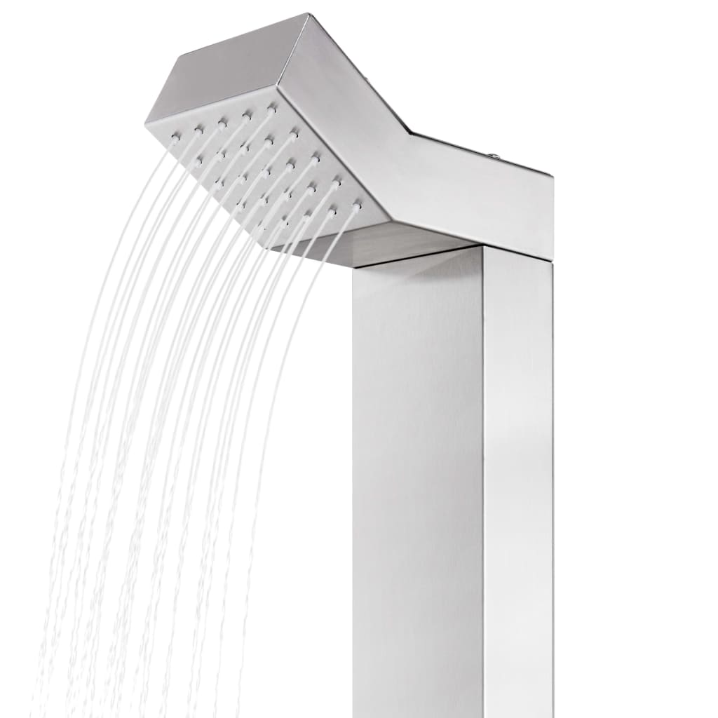 Galleria Design Garden Shower with Brown Base 225 cm Stainless Steel