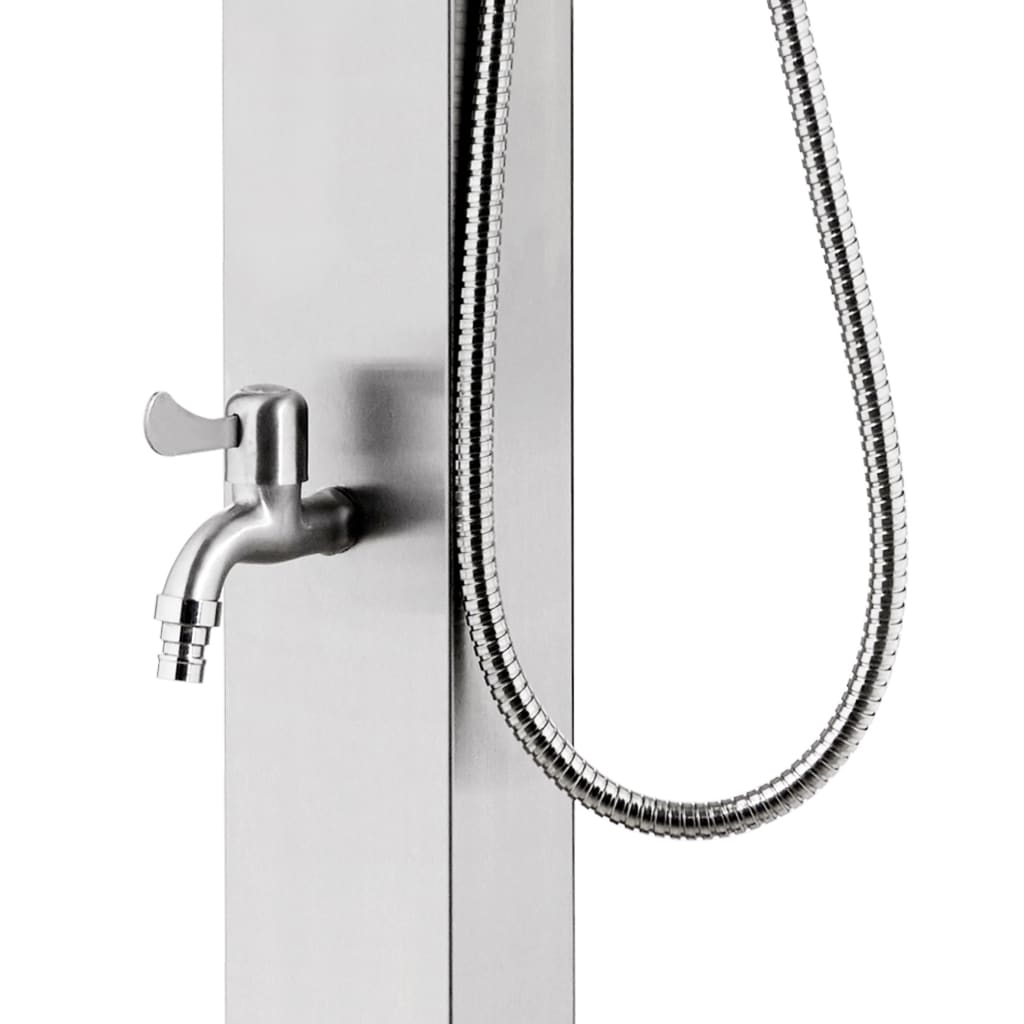 Galleria Design Garden Shower with Brown Base 225 cm Stainless Steel