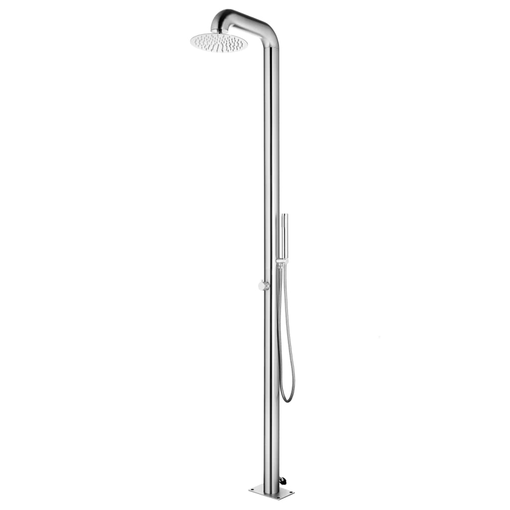 Galleria Design Garden Shower with Grey Base 230 cm Stainless Steel