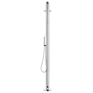 Galleria Design Garden Shower with Grey Base 230 cm Stainless Steel