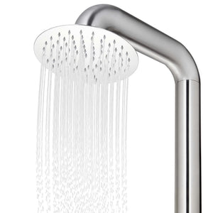 Galleria Design Garden Shower with Grey Base 230 cm Stainless Steel