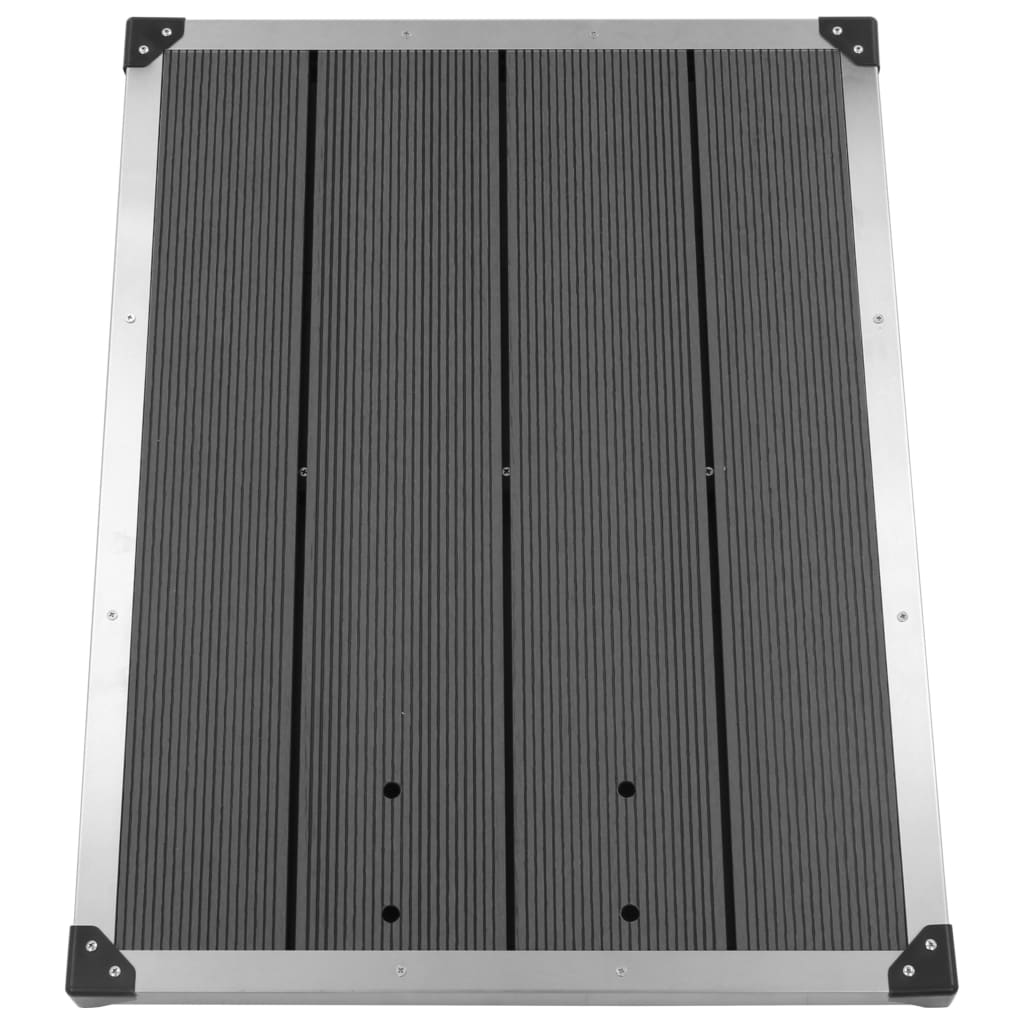 Galleria Design Garden Shower with Grey Base 225 cm Stainless Steel