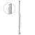 Galleria Design Garden Shower with Grey Base 225 cm Stainless Steel
