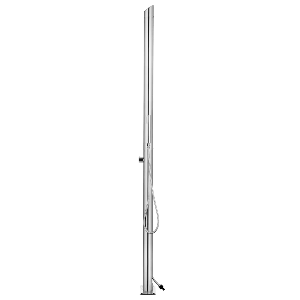 Galleria Design Garden Shower with Grey Base 225 cm Stainless Steel