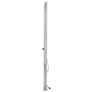 Galleria Design Garden Shower with Grey Base 225 cm Stainless Steel