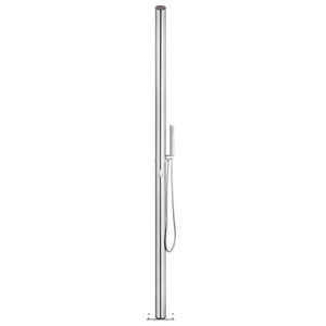 Galleria Design Garden Shower with Grey Base 225 cm Stainless Steel