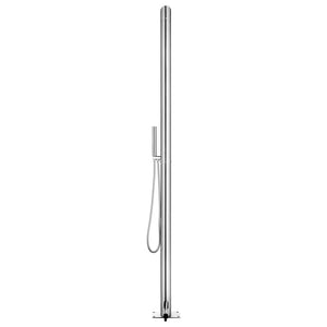 Galleria Design Garden Shower with Grey Base 225 cm Stainless Steel
