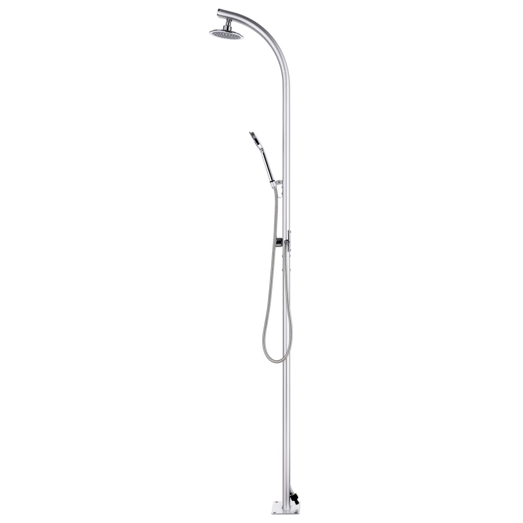 Galleria Design Garden Shower with Grey Base 220 cm Aluminium