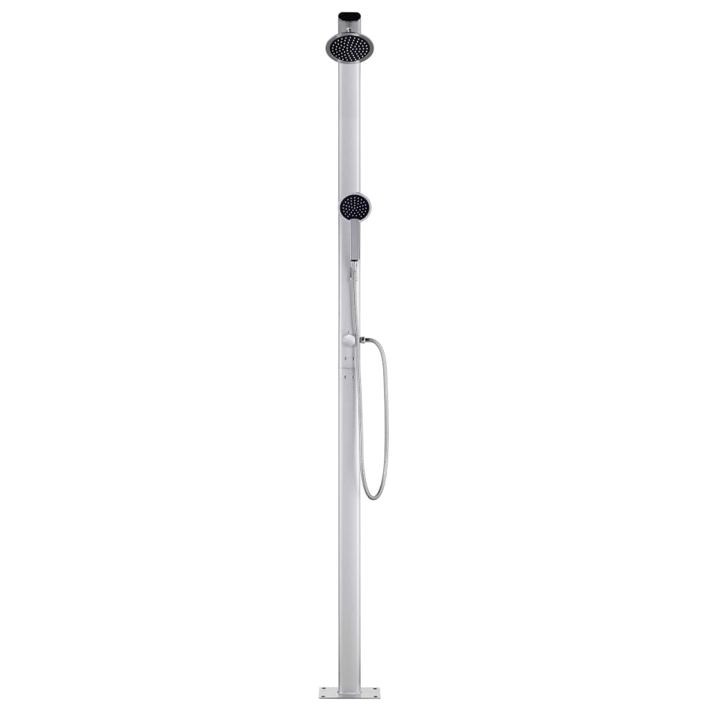 Galleria Design Garden Shower with Grey Base 220 cm Aluminium