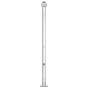 Galleria Design Garden Shower with Brown Base 220 cm Stainless Steel