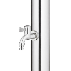 Galleria Design Garden Shower with Brown Base 220 cm Stainless Steel
