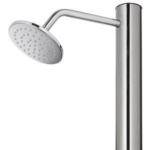 Galleria Design Garden Shower with Brown Base 220 cm Stainless Steel