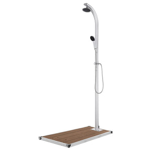 Galleria Design Garden Shower with Brown Base 220 cm Aluminium