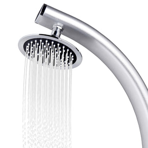 Galleria Design Garden Shower with Brown Base 220 cm Aluminium
