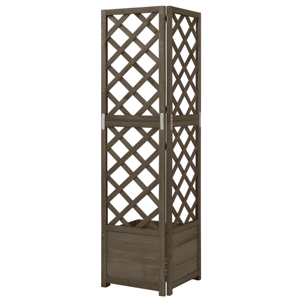 Galleria Design Corner Trellis Planter 40x40x150 cm Solid Fir Wood