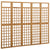 Galleria Design 5-Panel Room Divider/Trellis Solid Fir Wood 201.5x180 cm