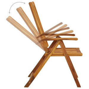 Galleria Design Folding Garden Chairs 8 pcs Solid Acacia Wood