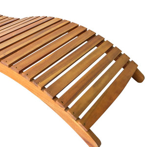 Galleria Design Sun Loungers 2 pcs Solid Acacia Wood