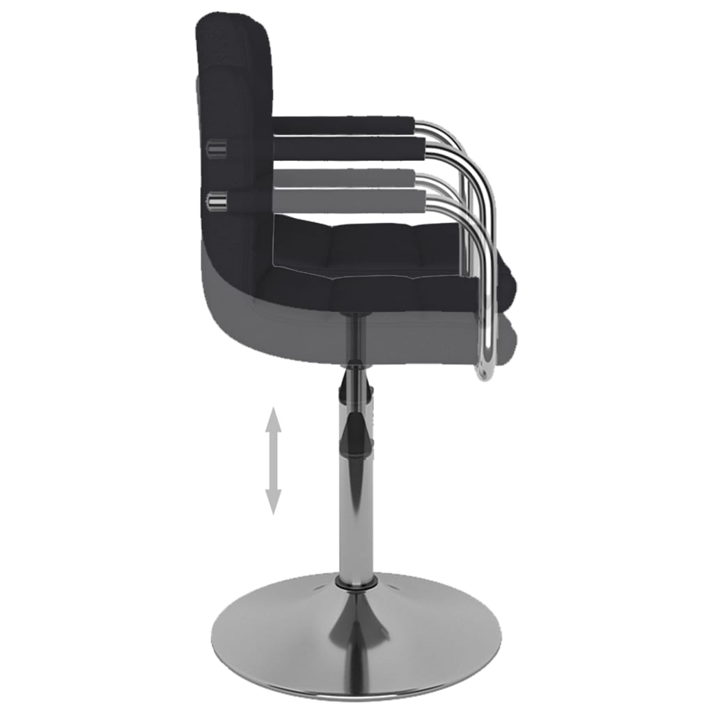Galleria Design Bar Stool Black Fabric