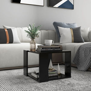 Galleria Design Coffee Table Black 40x40x30 cm Engineered Wood