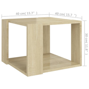 Galleria Design Coffee Table Sonoma Oak 40x40x30 cm Engineered Wood